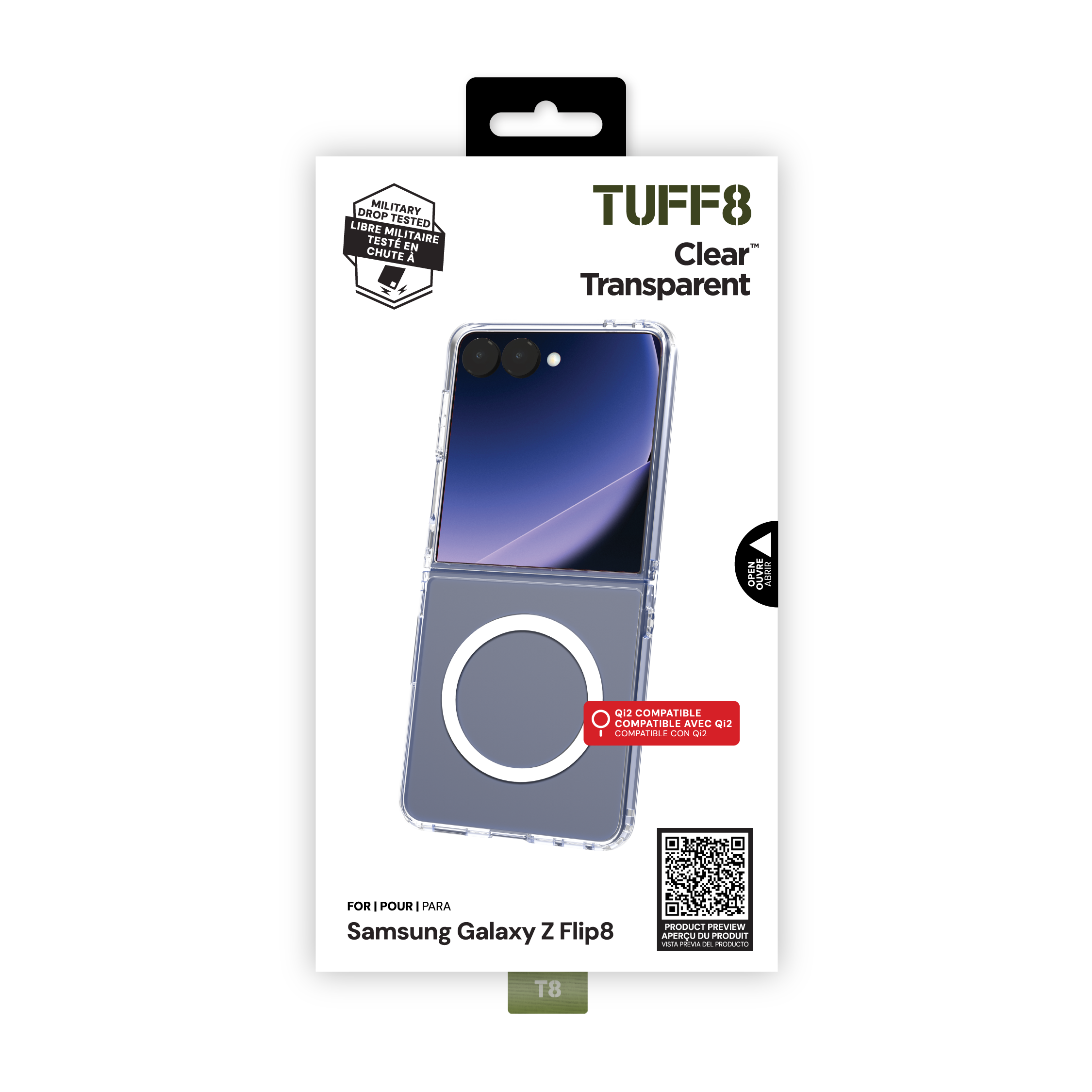 Samsung Galaxy Z Flip8 Clear Case