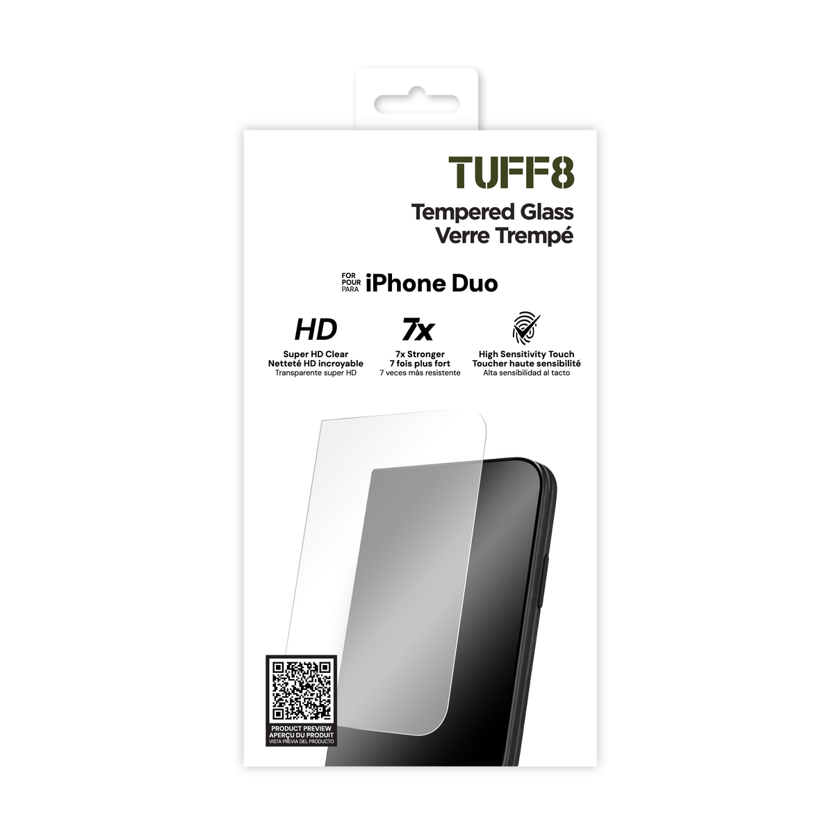 iPhone Duo Tempered Glass
