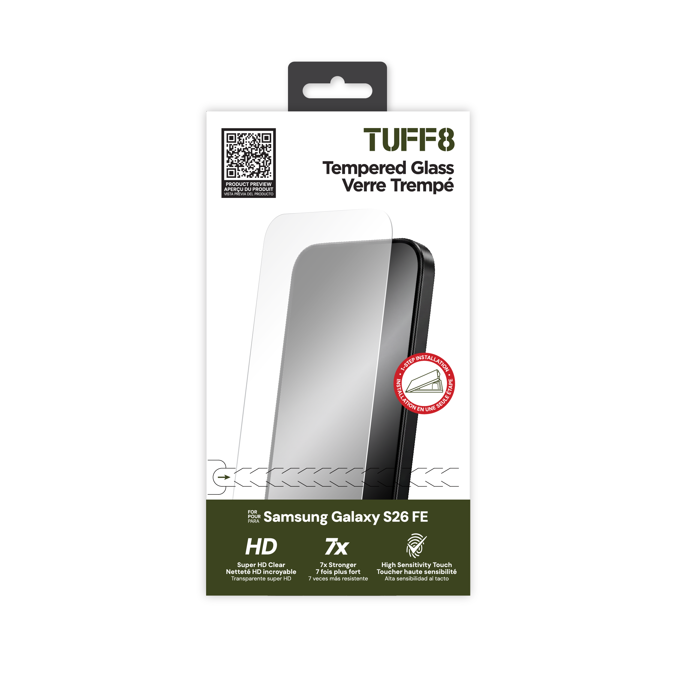 Samsung Galaxy S26 FE Tempered Glass with Auto Installer