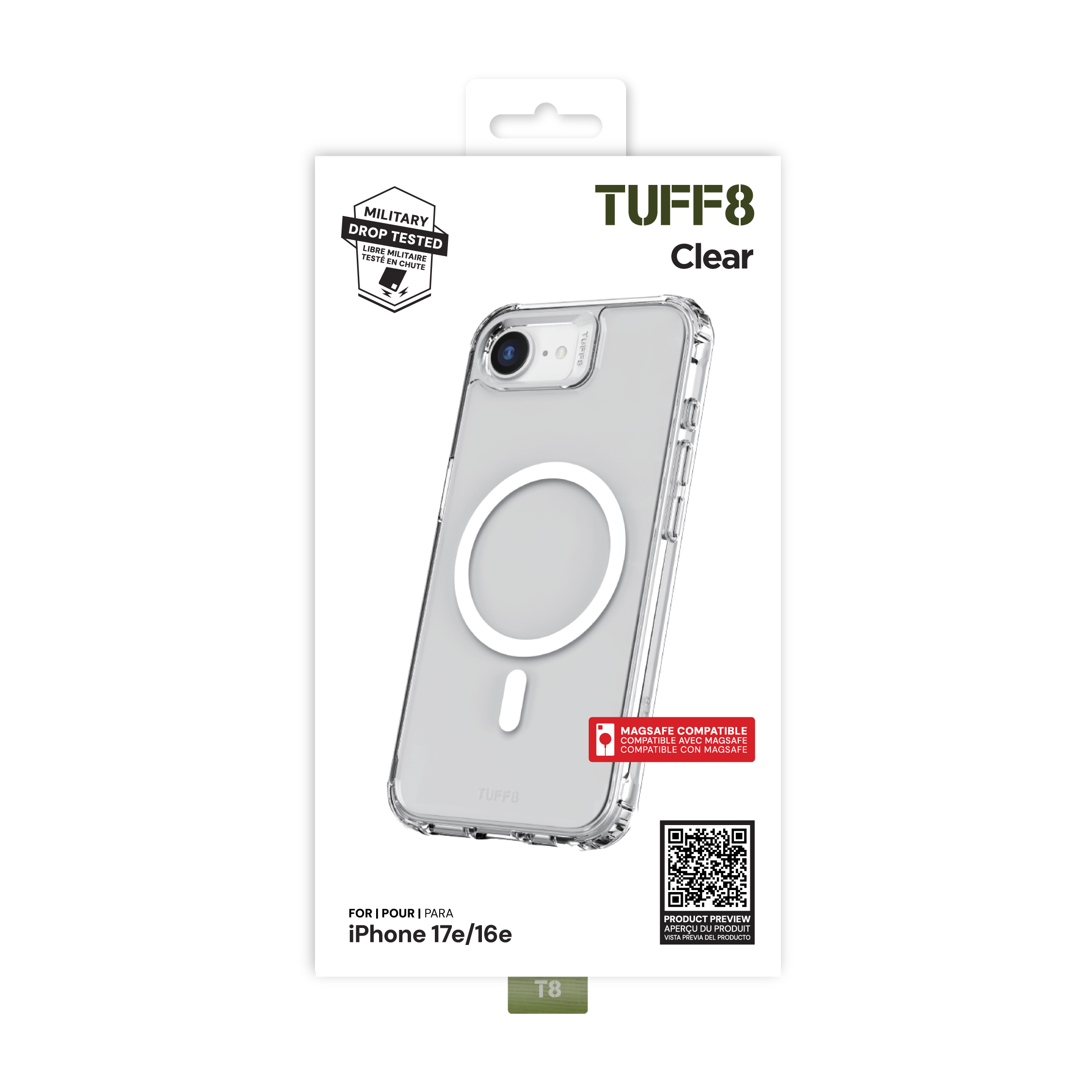 Clear MagSafe Compatible Case Replacement (for iPhone)