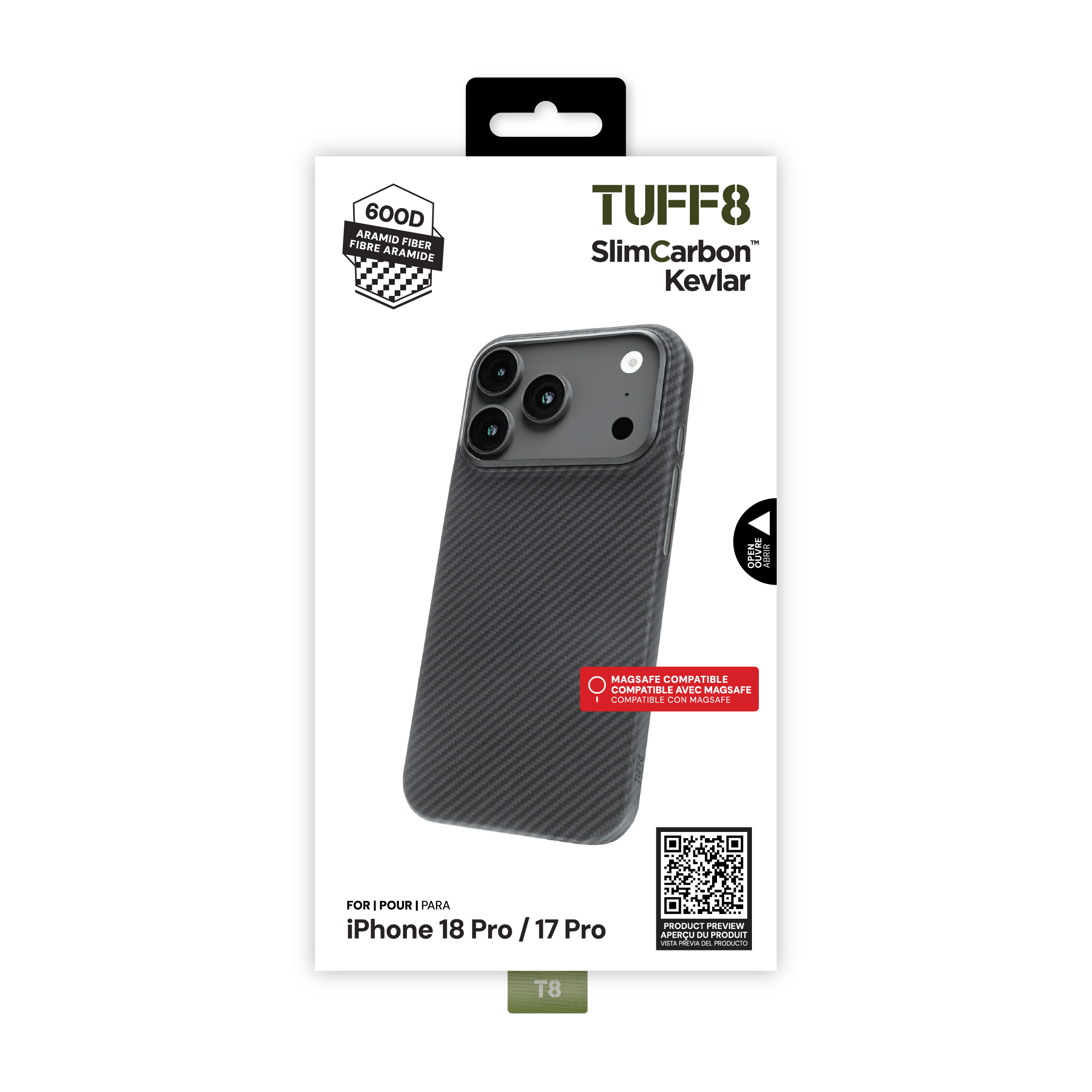 iPhone 18 Pro / 17 Pro SlimCarbon Kevlar Case