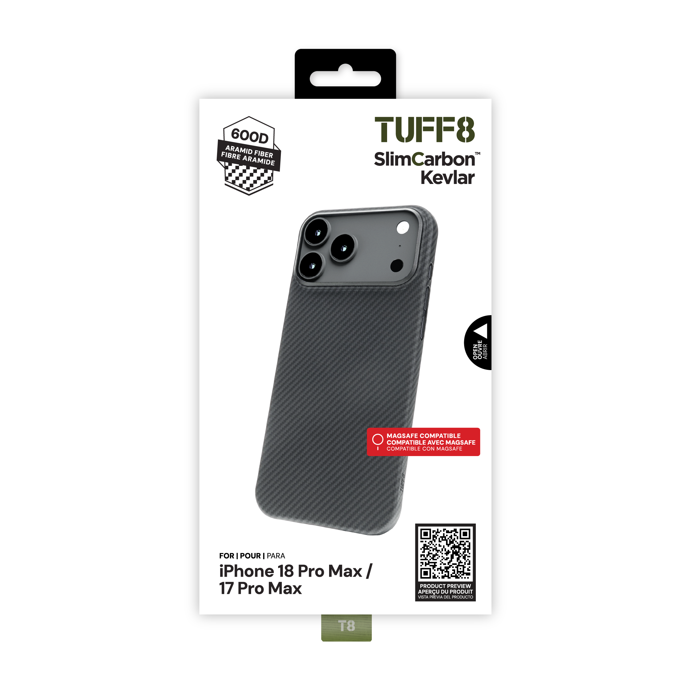 iPhone 18 Pro Max / 17 Pro Max SlimCarbon Kevlar Case