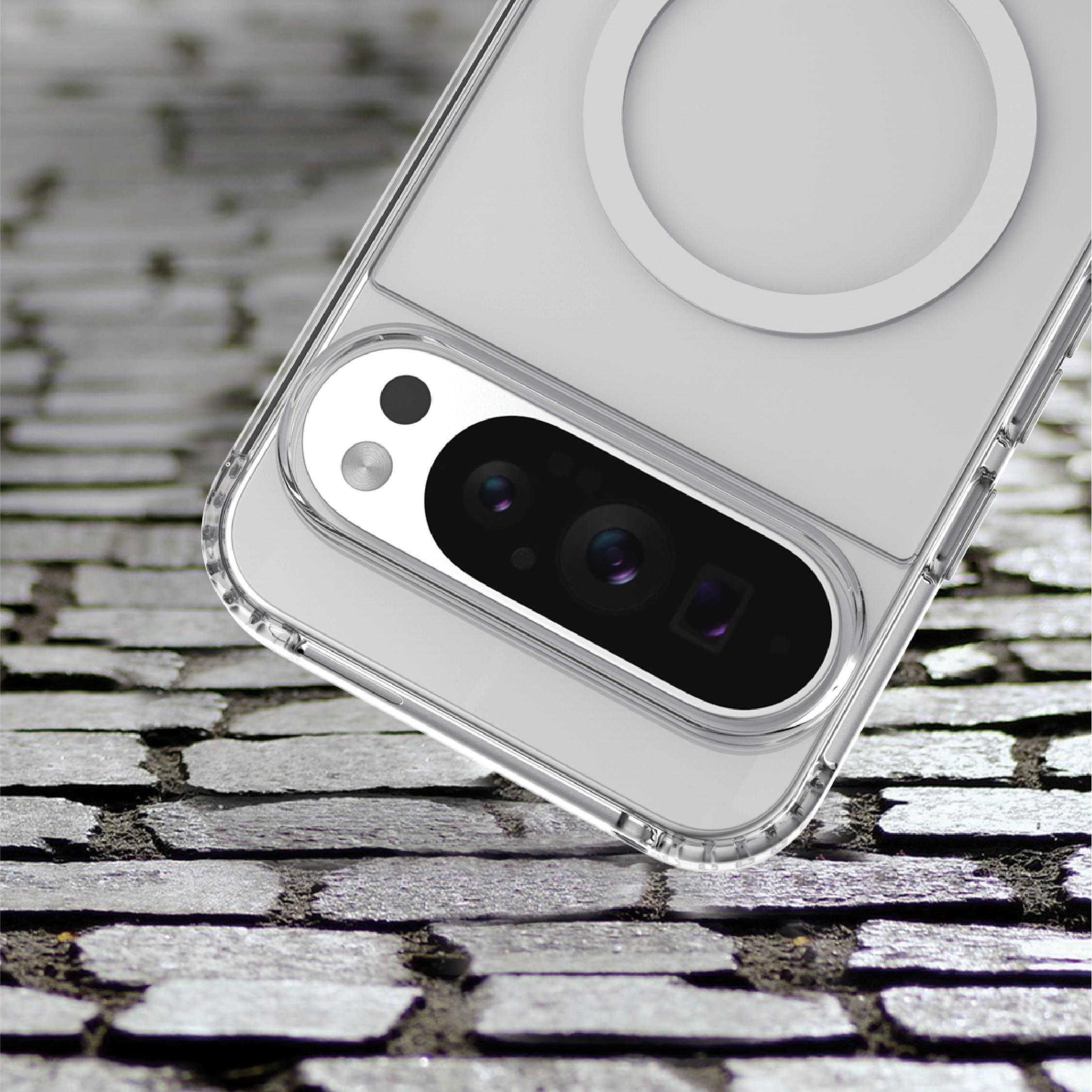 Google Pixel 10 Pro XL Qi2 Compatible Clear Case