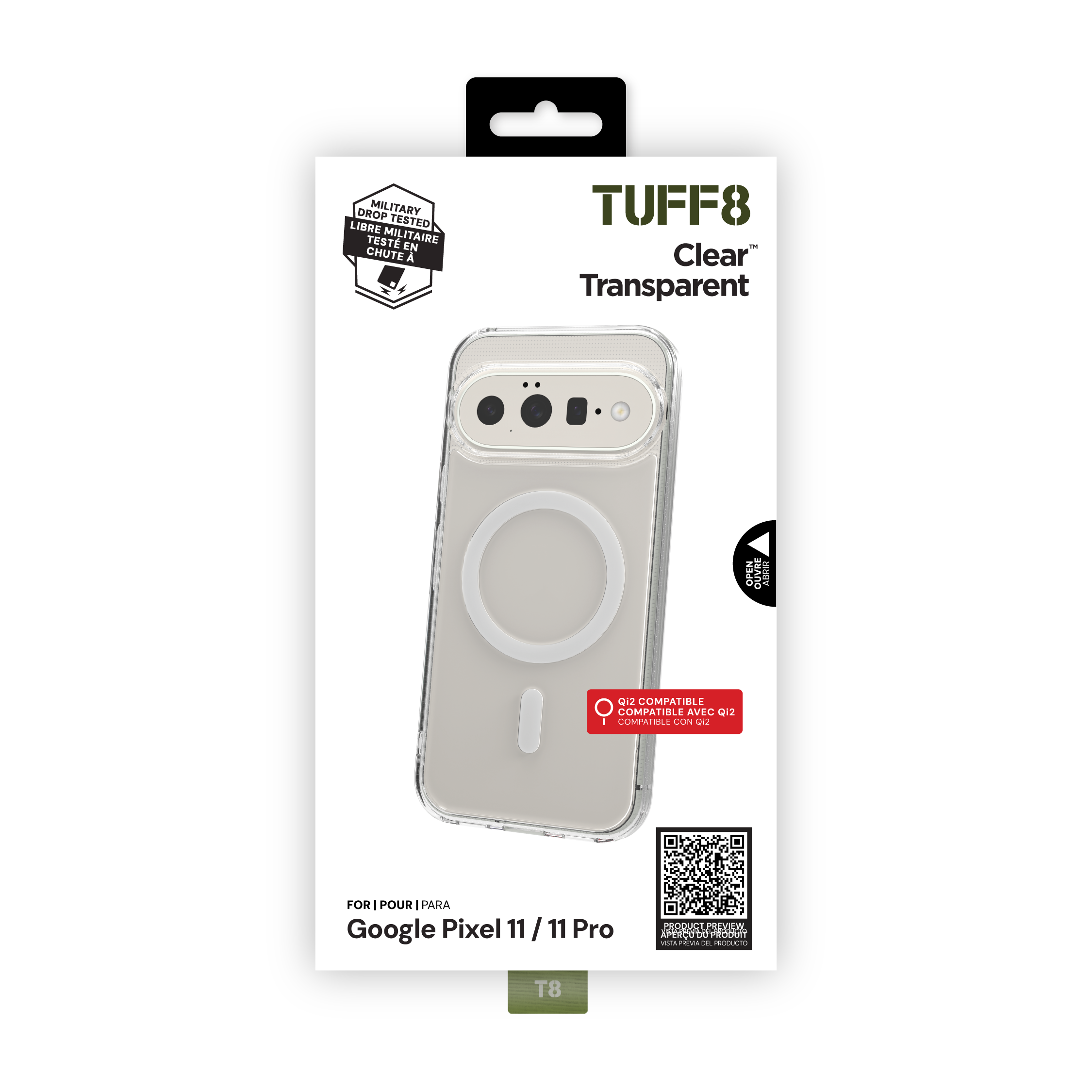 Google Pixel 11 / 11 Pro Clear Case Qi2 Compatible Clear Case