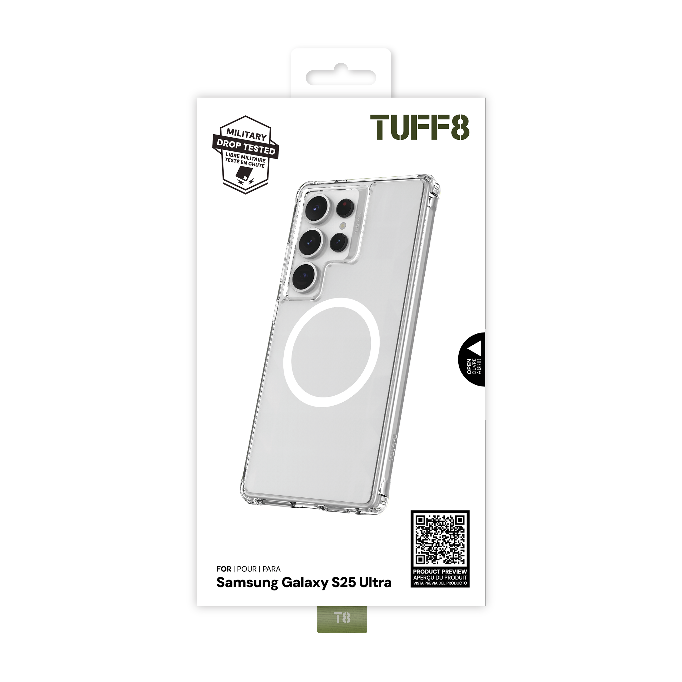 Clear Qi2 Compatible Case Replacement (for Andriod)