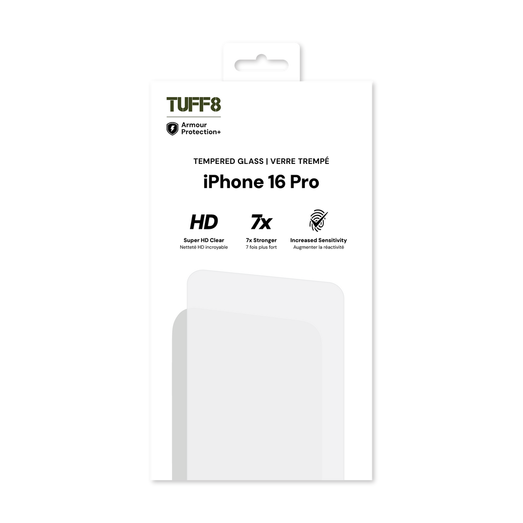 iPhone 16 Pro Tempered Glass