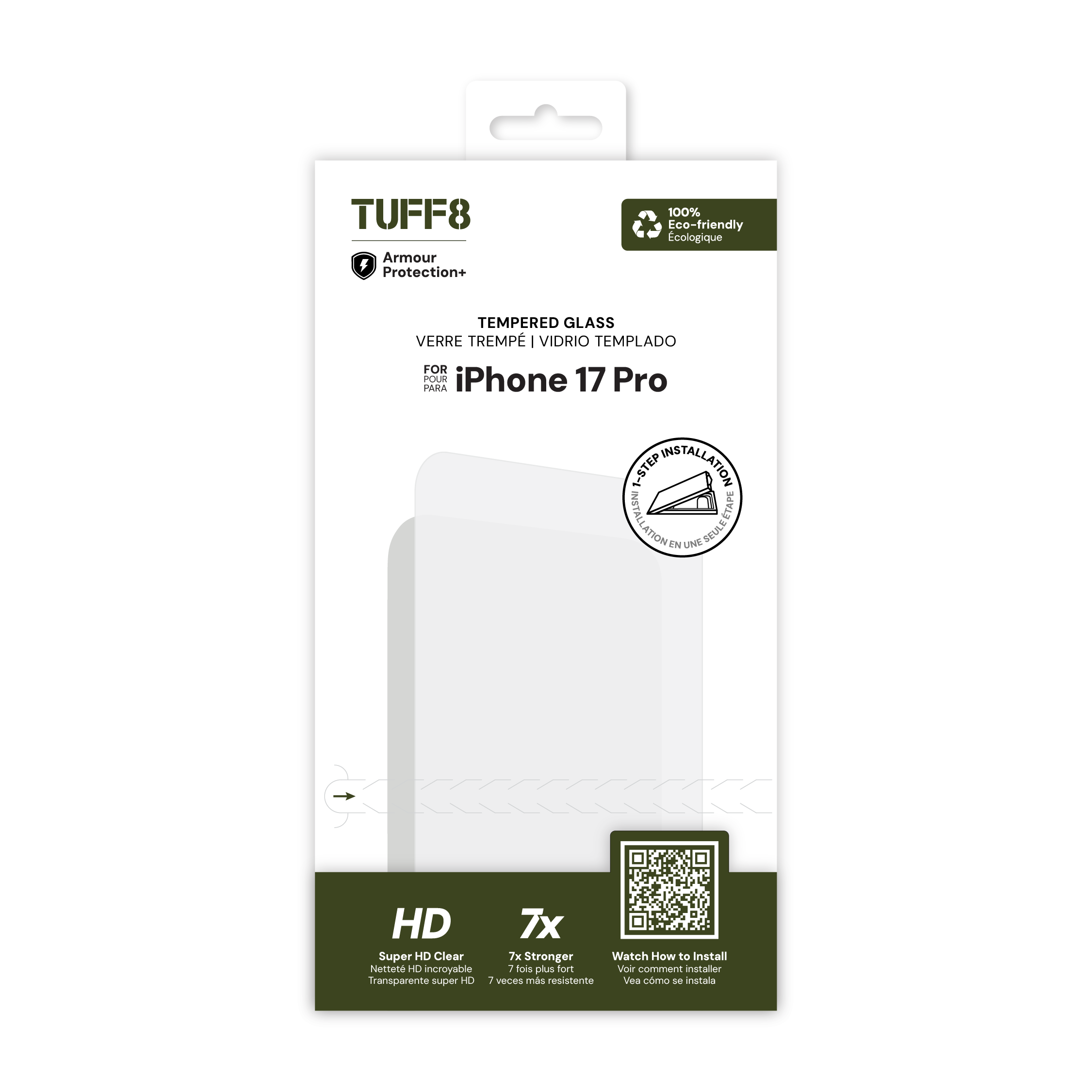 iPhone 17 Pro Tempered Glass with Auto Installer