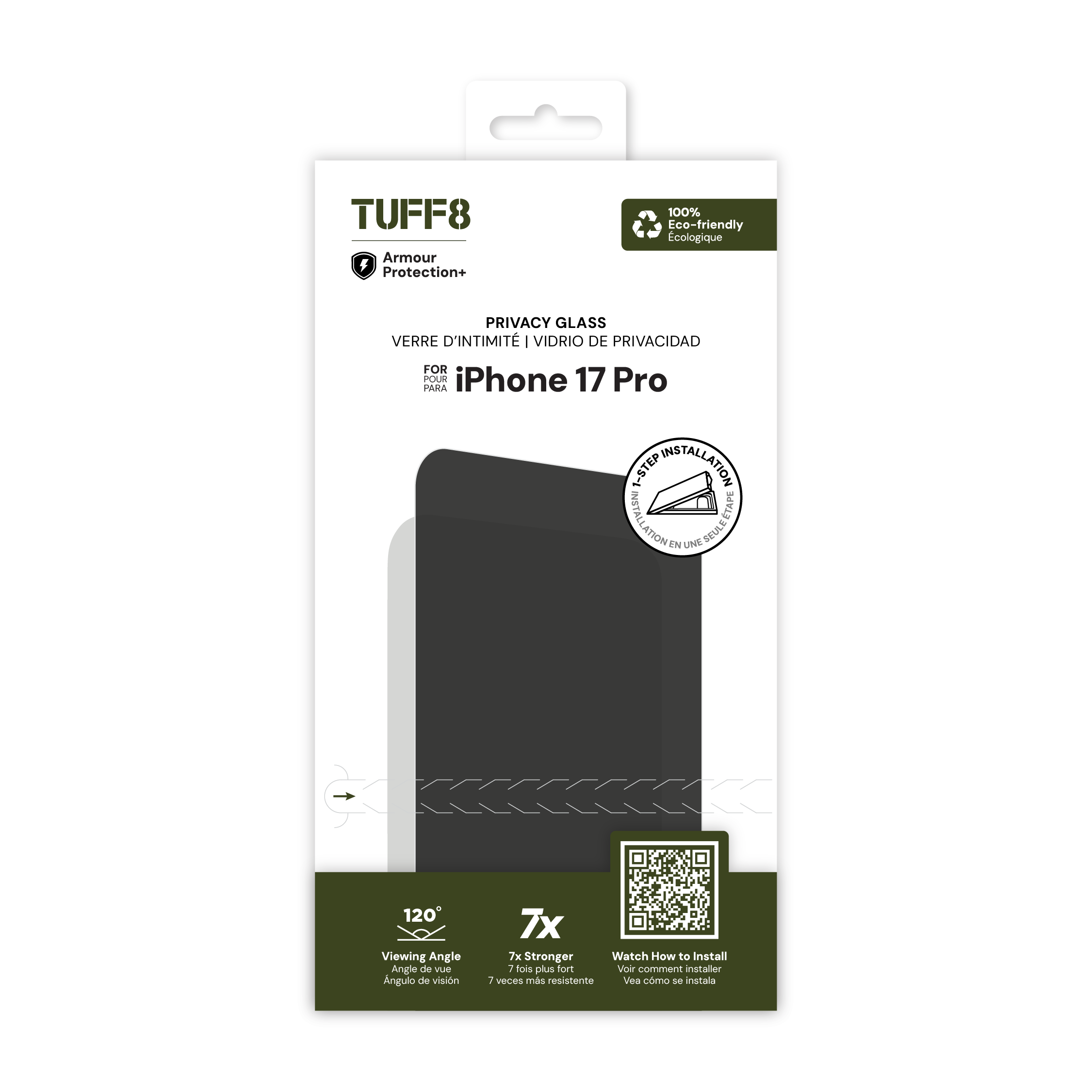 iPhone 17 Pro Privacy Glass with Auto Installer